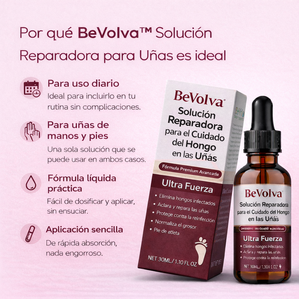 BeVolva™ - Solución Reparadora para Uñas